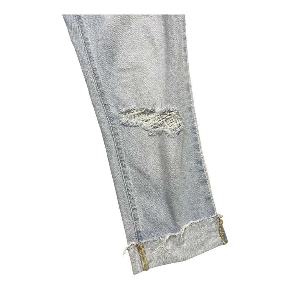 Haute Mama Maternity Distressed Cropped Ankle Jeans Size Large - Picture 3 of 6